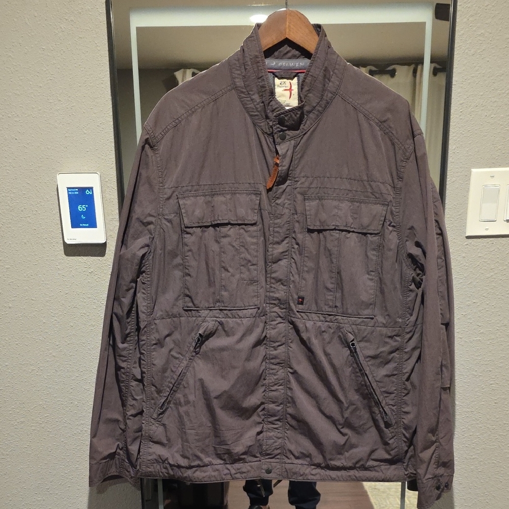 Relwen Men's Xxl Lightweight Gray Sailcloth Jacket